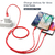 Cable 3 En 1 Usb A iPhone Tipo C Micro 1.2 Mts Datos Y Carga - comprar online