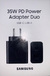 Cargador Samsung 35w Duo Carga Rapida Original Usb-a + Usb-c - Teknic