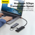 Hub Multiplicador 5/1 Usb-a A 4 Usb-a + Usb-c Zapatilla 25cm - comprar online