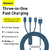 Cable 3 En 1 Usb A iPhone Usb C Tipo C Micro 1.5 Mts Rapida