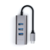 Hub Multiplicador Adaptador 3 Puertos Usb-a Ethernet Colores en internet