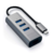 Imagen de Hub Multiplicador Adaptador 3 Puertos Usb-a Ethernet Colores