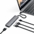 Hub Adaptador Slim Usb-c A Multipuertos Silver Y Space Gray - Teknic