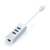 Hub Multiplicador Adaptador 3 Puertos Usb-a Ethernet Colores - tienda online
