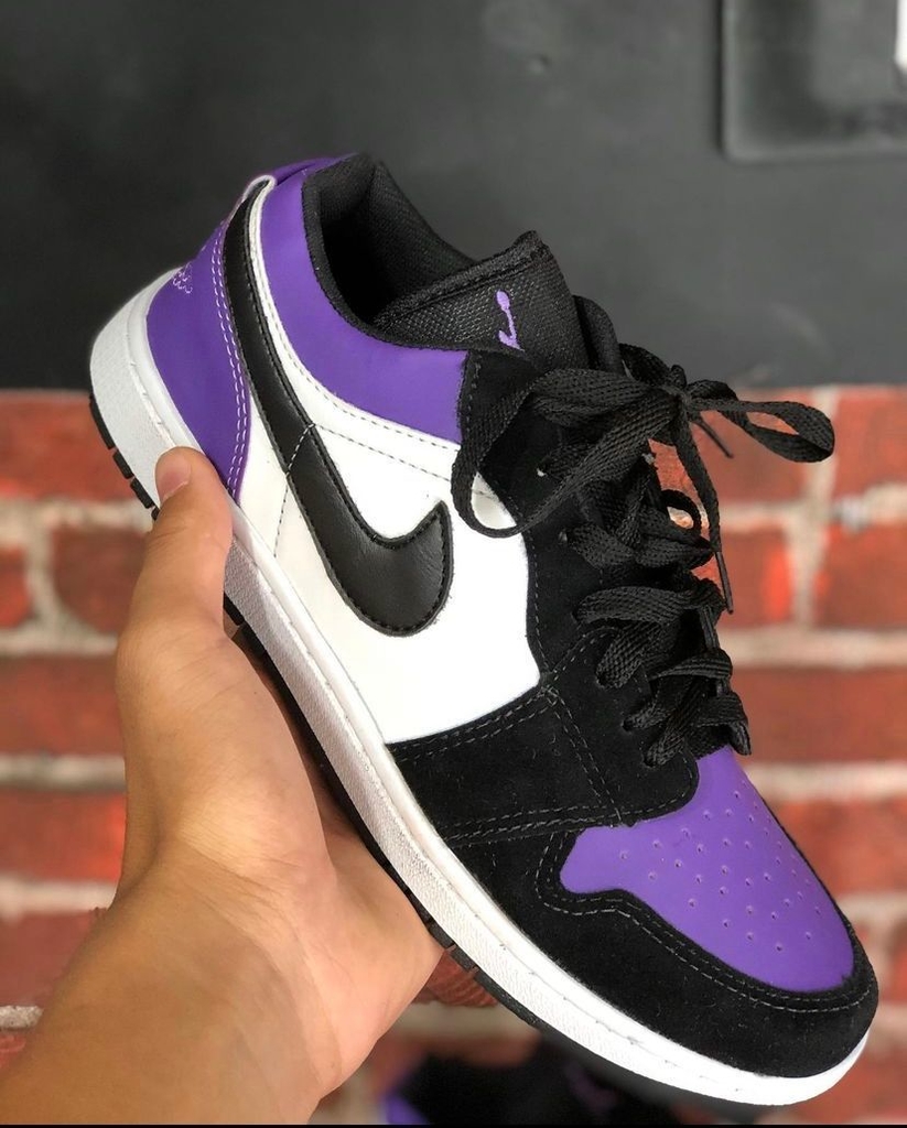 air jordan 1 roxo cano baixo