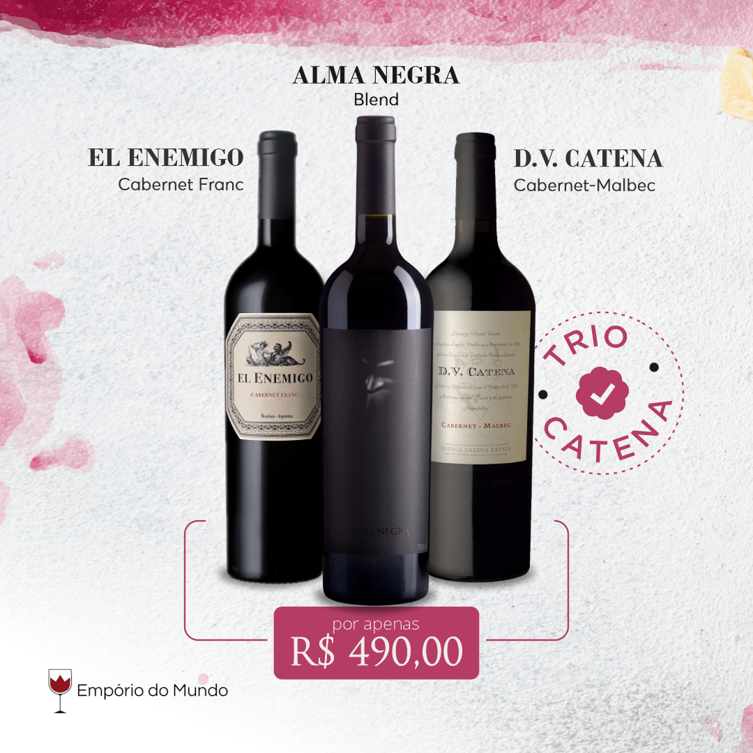 Vinho Argentino Tinto Alma Negra Misterio Blend