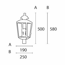 FAROLA PARA COLUMNA - comprar online