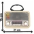 Rádio Retrô Antigo Altomex Bluetooth Lanterna Fm Am Usb - comprar online