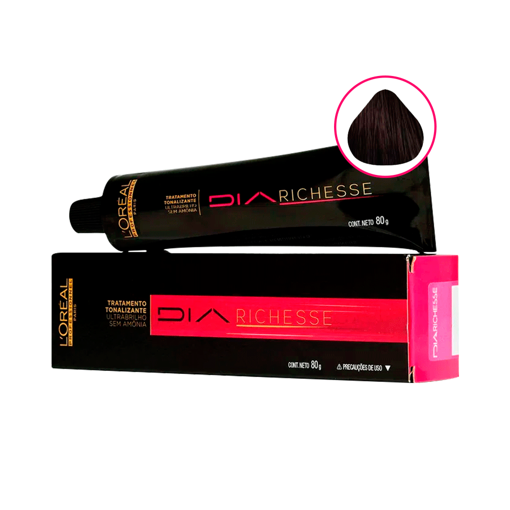 L`Oréal - Coloração DIARICHESSE 5 Castanho Claro sem amoníaco 50 ml