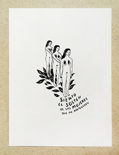"Sostén" / Print 21 x 29 cm -edición limitada 50 reproducciones-