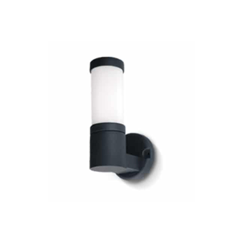 Aplique farol exterior pared cilindro