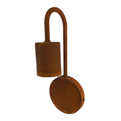 Aplique de pared antorcha oxido