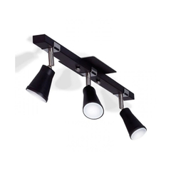 Aplique pared Dublín 3 luces negro - comprar online