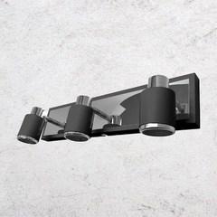 Aplique led julita 3 luces negro en internet