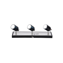 Aplique led julita 3 luces negro - comprar online