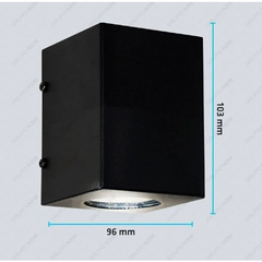 Aplique Exterior Unidireccional Mónaco Dicroica led Gu10 - comprar online