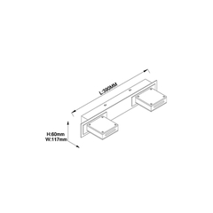 Aplique Olivo 2 luces - comprar online