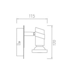 Aplique pared party 1 luz - comprar online