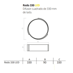 Colgante redo 2xe27 blanco 33cm - Tirenti