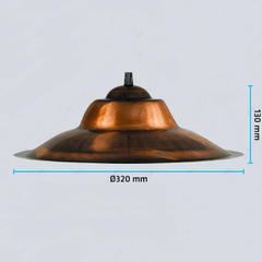 Colgante chapa 32cm cobre - comprar online