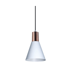 Colgante embudo metalico blanco