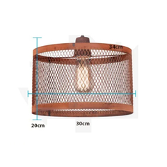 Colgante malla 30cm oxido en internet