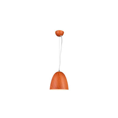 Colgante ovoide simil madera - comprar online