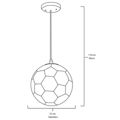 Colgante futbol - tienda online