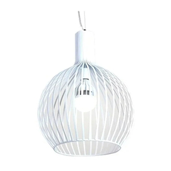Colgante veloso blanco