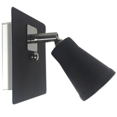 Aplique pared dublin 1 luz negro - comprar online