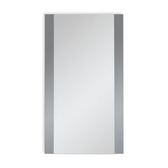 Espejo rectángulo base gris - comprar online
