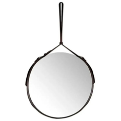 Espejo circular 67cm belt negro - comprar online