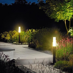 Farola exterior cilindro aluminio 80cm - comprar online