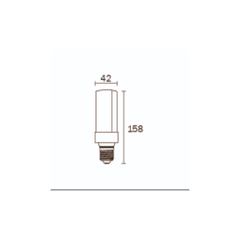 Lampara led tubular paleta 10w luz fria en internet