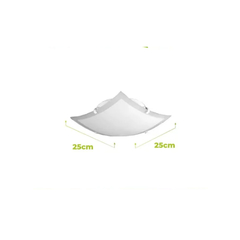 Plafón bari vidrio 25x25 en internet
