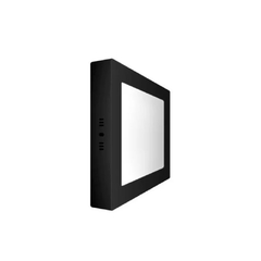 Plafón negro aplique led cuadrado 12w led luz calida en internet