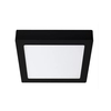 Plafón negro aplique led cuadrado 12w led luz fria