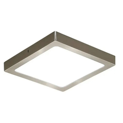 Plafón acero aplique led cuadrado 24w luz calida