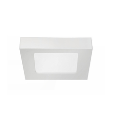 Plafón aplique led cuadrado 6w led luz fria - comprar online