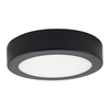 Plafón negro aplique led redondo 12w led luz fria