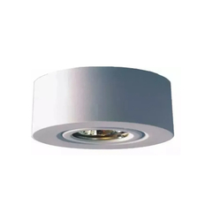 Plafón semi embutido redondo para dicro blanco - comprar online
