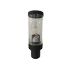 Aplique vintage de acero inoxidable negro