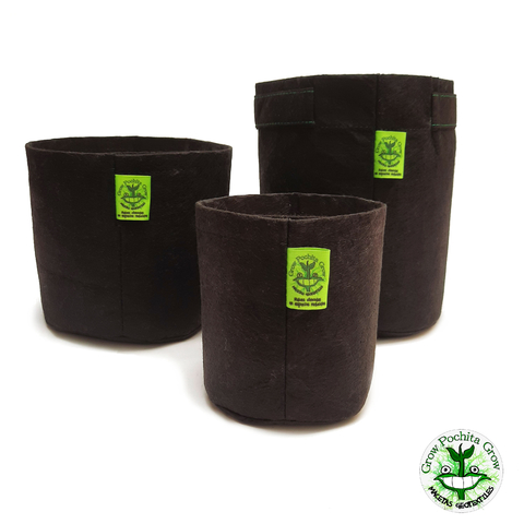 Maceta Geotextil Tela 2 Litros Grow Pochita Grow