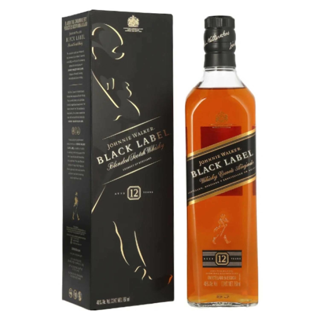Whisky Johnnie Walker Black Label botella x 750.