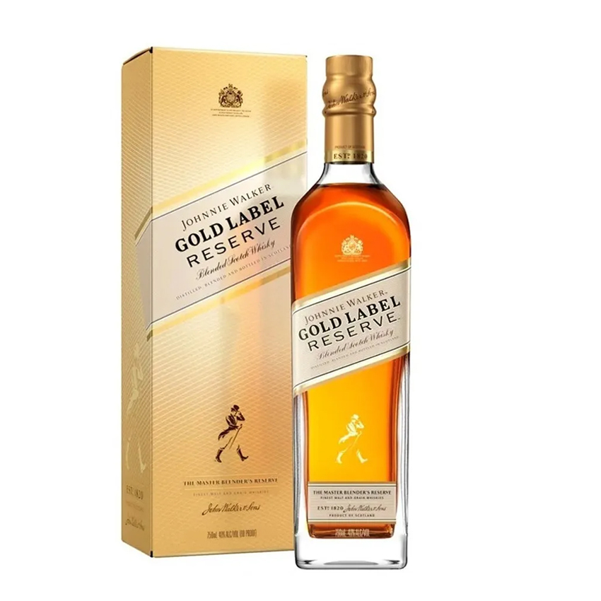 Whisky Johnnie Walker Gold Label botella x 750.
