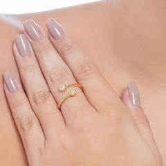 ANEL JOY EM OURO AMARELO 18K COM DIAMANTES - comprar online