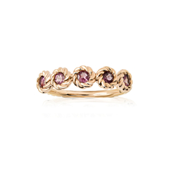 ANEL JOY EM OURO ROSÉ 18K COM TURMALINA ROSA