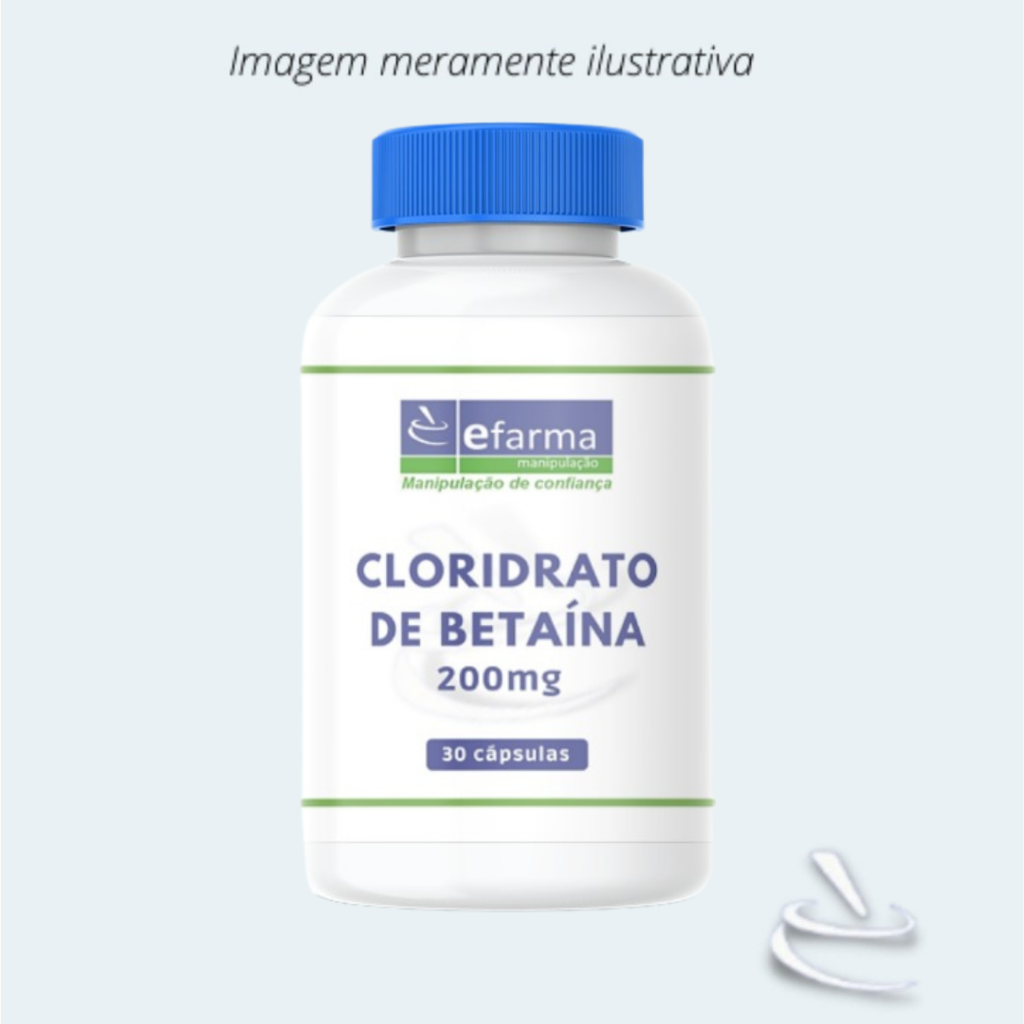 Cloridrato de Betaína 200mg