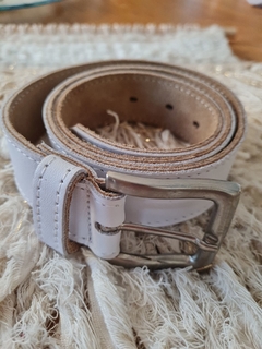 Cinturón de Cuero Plata