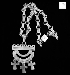 Collar Tehuelche con cruces